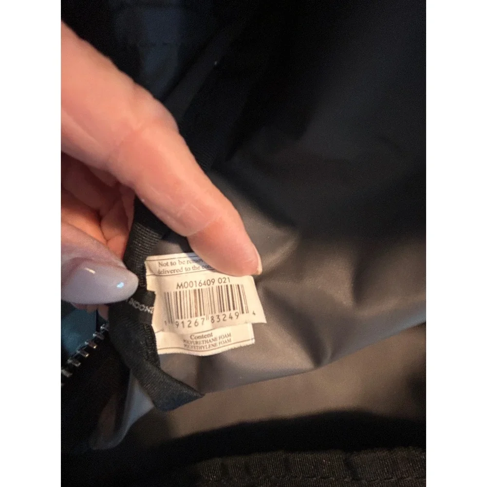 Marc Jacobs Gray Nylon Logo Backpack M0016409 021 Silver Zip Bag